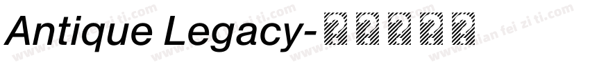 Antique Legacy字体转换